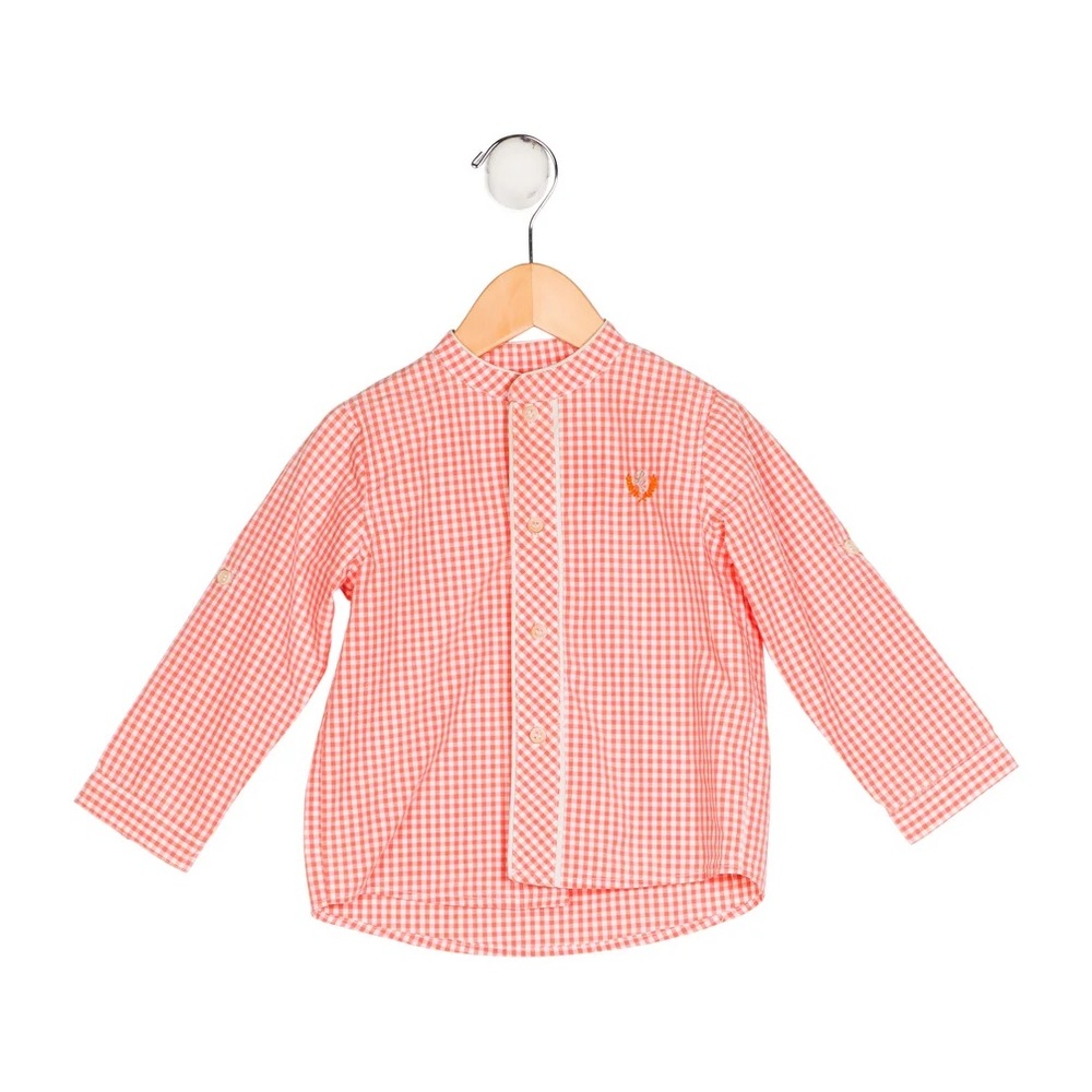 PILI CARRERA Boys' Gingham Print Shirt